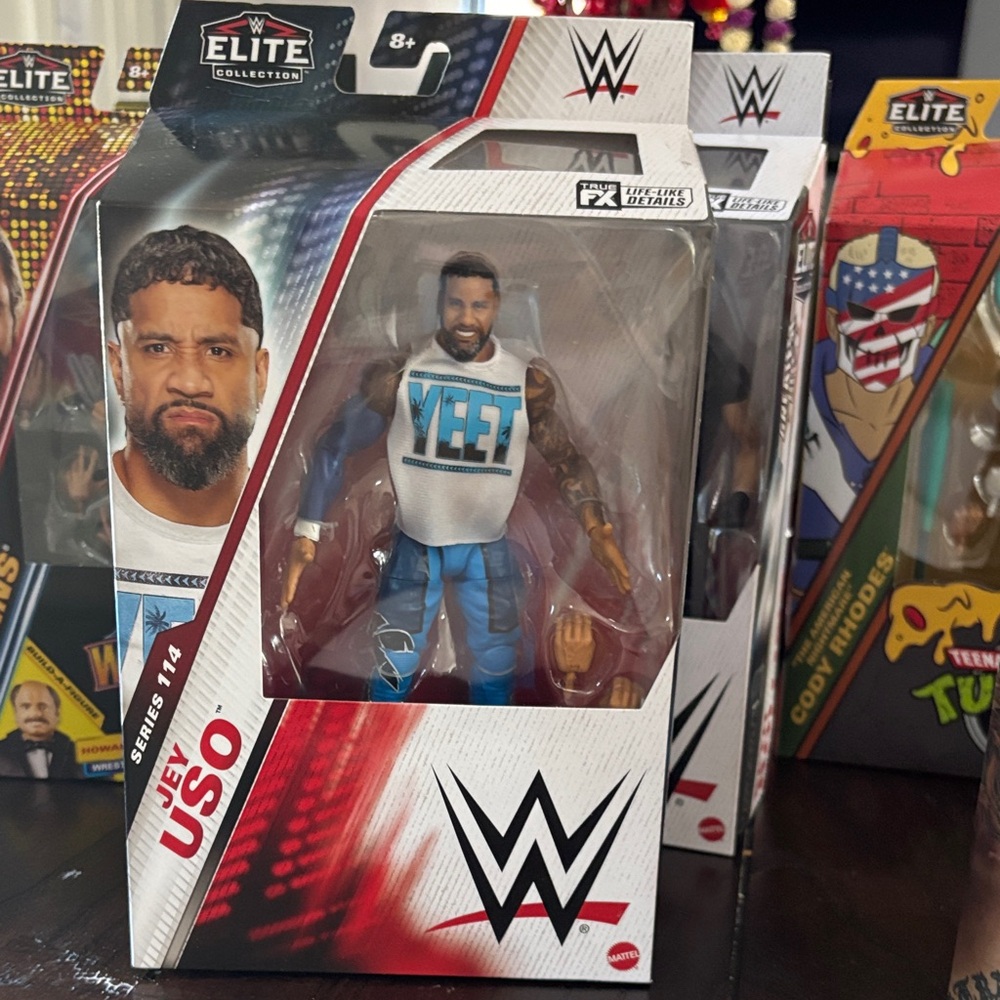 WWE Elite Collection Jey Uso Action Figure - Blue and White Attire
